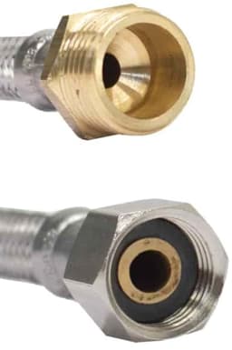 RVS Panzerslang 1/2 duims, Flexibele Drinkwaterslang 800mm — thumbnail 2