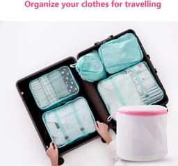 4 Stuks Bh Waszakken - 16x14 cm - BH-wasmachinetas - Wasgoed - Met Rits - Waszakje - Wasnet - Wasnetten - Herbruikbare - Geschikt Voor Intiem Ondergoed en Babykleding - Wasmachinezak Geschikt Voor bh's, Ondergoed, Sokken, Wasgoed voor Op Reis — thumbnail 5