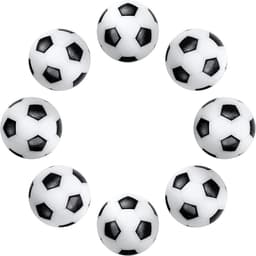 JGS Premium - Tafelvoetbalballen 8 stuks 32 mm - Draagbare mini-tafelvoetbalballen - Volwassenen en kinderen - Zwart en wit — thumbnail 1