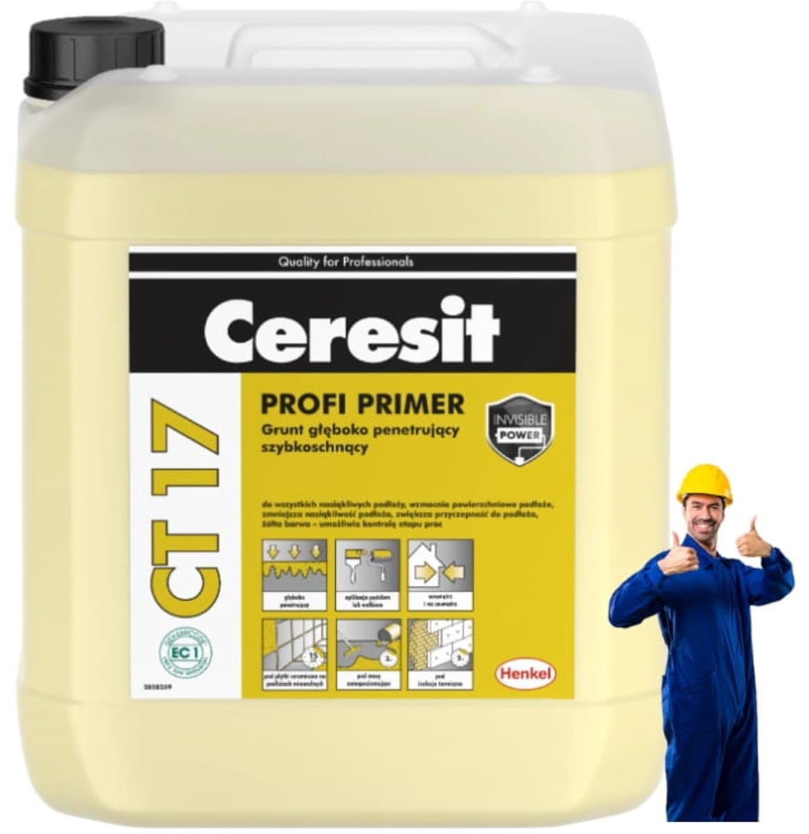 Henkel CT17 - Grondverf - 5L - Diep Penetrerend - Snel Drogen - Oplosmiddelvrij — afbeelding 1