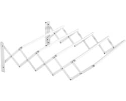 HOMCOM-Wäscheständer-Eisen-63,5L x 60B x 20H cm-Weiß