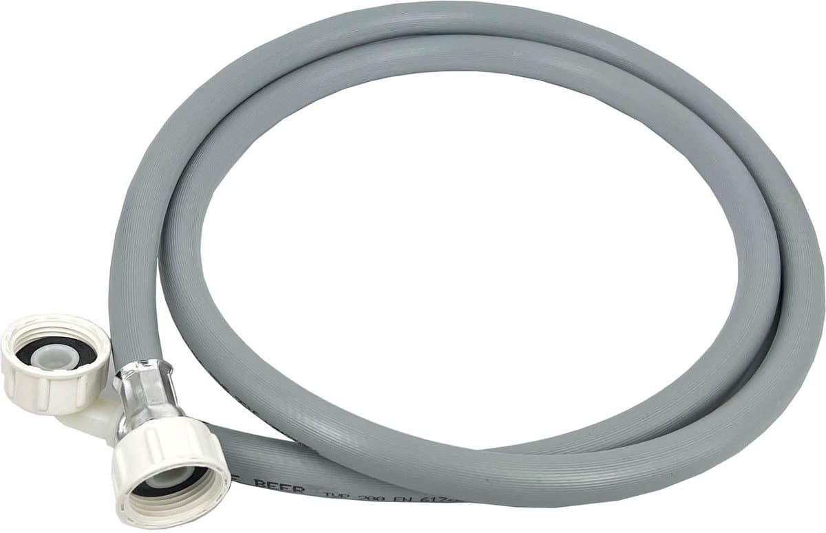 Aanvoerslang wasmachine / vaatwasser 3,5 meter lengte | Te gebruiken tot 60 bar | Universele 3/4 schroefaansluiting | Rechte en haakse slangaansluiting | Multaparts® huismerk — afbeelding 1