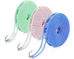 Verbredere waslijn 16ft - duurzaam en winddicht - 3-pack