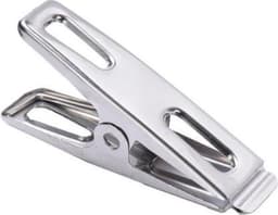 FSW-Products - 10 Stuks - Wasknijpers - RVS - Kledinghaken - Fotoknijpers - Kaartknijpers - Handdoekhaken - Staal - Zilver - Knijper - Waslijn — thumbnail 5