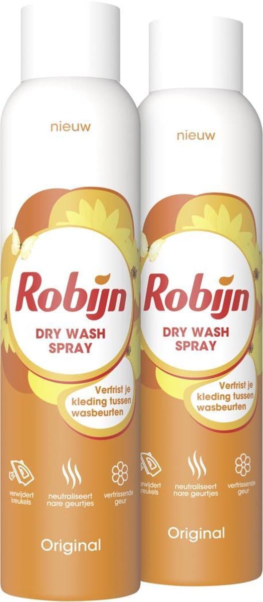 Robijn Original Dry Wash Spray - 2 x 200 ml - Voordeelverpakking — afbeelding 1
