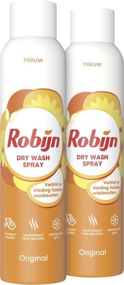 Robijn Original Dry Wash Spray - 2 x 200 ml - Voordeelverpakking — thumbnail 1