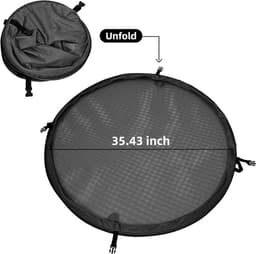 Droognet 60cm diameter 6 laags Heavy Duty Verstelbaar (Zwart) — thumbnail 2