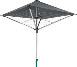 Leifheit droogmolen Linoprotect 400 met waterdicht dak - incl. bodemhuls - 40 m drooglengte - 4 wasmachineladingen — thumbnail 1