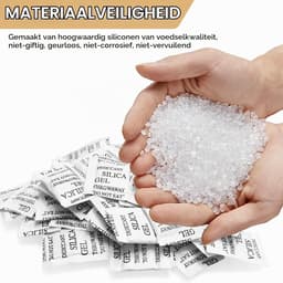 60 zakjes voor vochtabsorberend, silicagel, droogmiddel voor levensmiddelen, elektronica, kleding en documenten, niet giftig, geurloos — thumbnail 4
