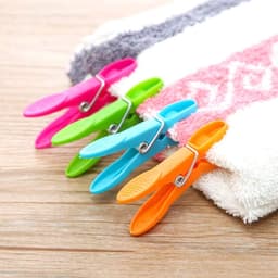 SnelShoppen - 72 Stuks Kleurige Plastic Kledingknijpers - Niet-slip Kledingclips voor Waslijn, Handdoeken, Tenten, Camping, Badhanddoeken - 4 Kleuren — thumbnail 3