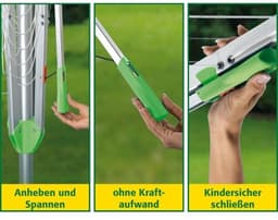 Compacte waslijn - voor 4-5 vullingen - met geanodiseerde aluminium standbuis — thumbnail 2