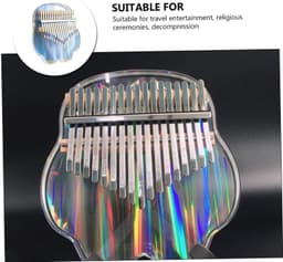 1set Sleutels Acryl Kalimba Draagbaar Vinger Piano Instrument Met Opbergdoos Geschikt Voor Beginners Muziekontspanning Decoratie Leuke Uiterlijk Handige Handleiding — thumbnail 5