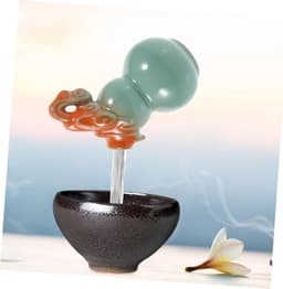 1set Drijvende Theepot Waterval Decoratie Creatieve Ceramische Theepot Met Onzichtbare Waterstroom Voor Tuin Bureau Unieke Sfeerdecoratie — thumbnail 4