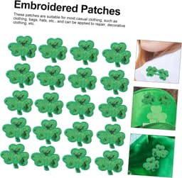 1set Shamrock Kleding Patches Geborduurde Decoratieve Stickers Voor St Patrick's Day Duurzaam Sterk Hechting Voor Kledingaccessoires Groen — thumbnail 5
