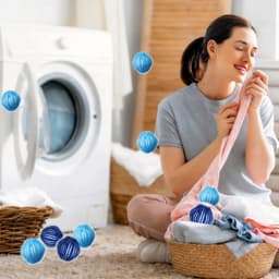 12x Wasballen voor Kleding - Verwijdert Huisdierhaar, Pluisjes & Voorkomt Kreukels — thumbnail 4