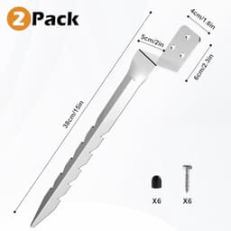 Set van 2 Grondankers voor Houten Palen — thumbnail 4