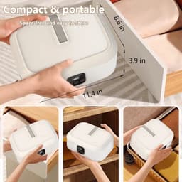 North Collective Portable Droger - Droogrek Elektirsch - Draagbare Droger - Opvouwbaar - Snel Kleding Drogen - Ultra Stil - 10 kg Draaglast - Wit — thumbnail 2