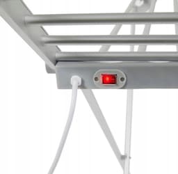Innovastore Droogrek - Elektrisch droogrek - Wasrek - Verwarmend droogrek - Elektrisch wasrek - Inklaapbaar - 230W - Zilver — thumbnail 2