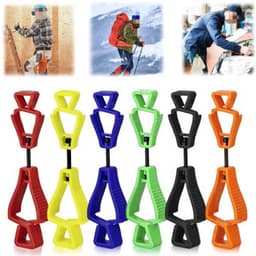 Handschoenclip in 6 kleuren – Uitrustingsclip – Opbergclip – Karabijnhaak – Clip met dubbele sluiting – Geschikt voor het ophangen van handschoenen — thumbnail 1