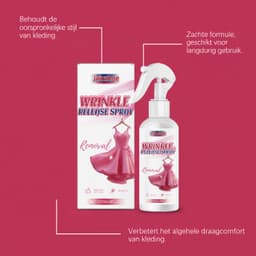 Jakehoe Kreukelspray Kleding 120 ml – Anti Kreuk Spray – Wrinkle Releaser – Strijkspray Zonder Strijkijzer – Kledingverfrisser & Textielspray – Antistatisch – Voor Shirts Jurken Broeken en Reizen — thumbnail 4