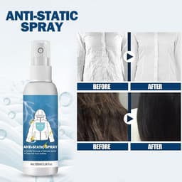 Antistatische Spray 100ml voor Kleding, Textiel en Meubels - Vermindert Statische Lading en Beschermt Tegen Statische Elektriciteit — thumbnail 3