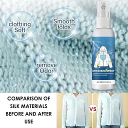 Antistatische Spray 100ml voor Kleding, Textiel en Meubels - Vermindert Statische Lading en Beschermt Tegen Statische Elektriciteit — thumbnail 4