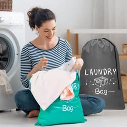 Waszak voor Vuile Kleding, Compact en Handig voor Reizen, Kamperen, Sport en Vakantie, Beschikbaar in 2 Maten — thumbnail 3