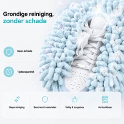 BOTC Waszak schoenen - 2 stuks - Herbruikbaar - Wasmachine&Droger - voor Sneakers en Tennisschoenen - Lichtblauw — thumbnail 5