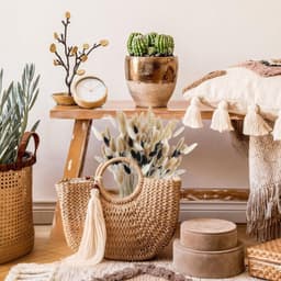 100 Bunny Tail Dried Flowers Bouquet 42cm Artificial Pampas Grass — thumbnail 4