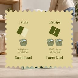 GreenFold 5-in-1 Wasstrips – Fresh Linen – 100 Wasbeurten – Wasmiddeldoekjes — thumbnail 2