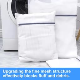4x Wasmanden Set - Beschermt Kleding in Wasmachine - Wit — thumbnail 3