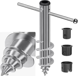 Parasol Grondanker - Afneembare Handgreep - 42 cm - Stabiele Grondhouder voor 3-5 cm Paal - Voor Tuin en Strand — thumbnail 1