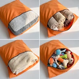 Waszak 65 x 70 cm voor honden- en kattenhaar, fijnmazig, dierenhaarvanger met ritssluiting, ideaal voor wasmachinegebruik — thumbnail 4