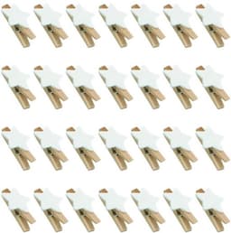 Sterren Wasknijpers - Houten Decoratieve Klemmen - Handwerk Clips - Klein Formaat - Kerst Decoratie - Perfect voor Bruiloften en Feestjes — thumbnail 1
