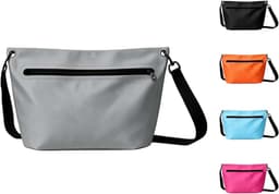 Outdoor rugzak, 6 liter, lichte droogtas, met verstelbare schouderriem, geschikt voor kamperen, wandelen, strand, kajakken, zwemmen, grijs, Waterdichte tas met schouderriem — thumbnail 2