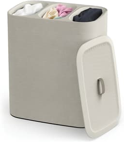VALI® Wasmand - Wassorteerder - Wasbox - Beige - 40cm x 60cm x 71cm — thumbnail 1