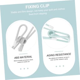 Wasknijpers - Kledingklemmen Clips - Kleding Ophangen - Winddicht Ontwerp - 10 cm - Wit — thumbnail 2