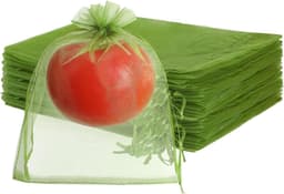Fruitnetzakken - Beschermzakken - Oogst Beschermen - Herbruikbaar Gaas - 15 x 20 cm - Groen — thumbnail 1