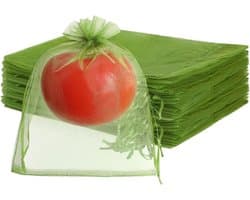 Fruitnetzakken - Beschermzakken - Oogst Beschermen - Herbruikbaar Gaas - 15 x 20 cm - Groen