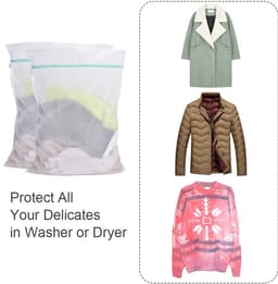 Dailygoods - Waszakken 60 x 80 cm - Herbruikbare Wasmachine Tas met Rits voor Ondergoed en Kleding — thumbnail 5