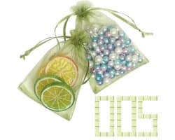 Fruit Beschermzakken - Trekkoord Zakjes - Fruit Beschermen - Ademend Gaas - 24 x 15 cm - Meerkleurig