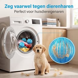 Drogerballen-Wasballen voor wasmachine- 12 stuks -Drogerballen voor wasdrogers- Anti haar - Antistatisch, Natuurlijke Wasverzachter — thumbnail 4
