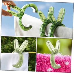 Wasknijpers - Kleding Clips - Kleding Drogen - Grote Jumbo Formaat - 12 cm Lengte - Groen — thumbnail 4