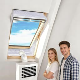 Raamafdichtingsset voor mobiele airco's, accessoire voor afvoerslang | Afvoerset voor mobiele airco's in huizen, appartementen, boerderijen, studentenkamers en andere ruimtes –230cm — thumbnail 5