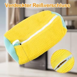 Schoenwaszak - Beschermende Mesh - Herbruikbare Waszak - Ritssluiting - Set van 2 - Duurzaam Polyester Katoen — thumbnail 4