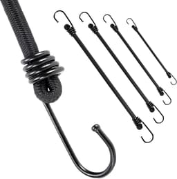 SnelShoppen - Stevige Bungeekoorden Set van 10 - 50 cm Versterkte Haken - Duurzaam, UV-bestendig, Voor Camping, Vracht, Buitengebruik - Flexibele Ladi — thumbnail 1