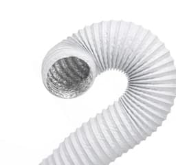 Afvoerslang 5 meter Ø 125 mm met 2 RVS-klemmen - Flexibele luchtslang voor airco, afzuigkap en droger - Gasdicht en temperatuurbestendig — thumbnail 5