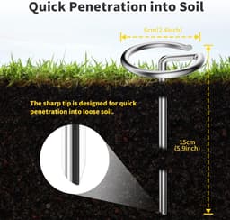 Grondankers Ø 4 mm voor worteldoek - Sterke en duurzame bevestiging voor tuinprojecten — thumbnail 3