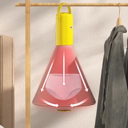 Elektrische droger – Kleine droger | Compacte draagbare elektrische droger | Multifunctionele droogmachine met hangzak – Stille droger – Geschikt voor ondergoed en schoenen — thumbnail 2