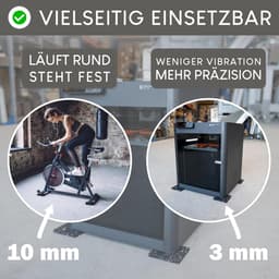 Wasmachine Onderlegger - Anti-Vibratie Mat - Geluid Dempen - Recycled Rubbergranulaat - 4 Stuks 90mm - Zwart — thumbnail 5